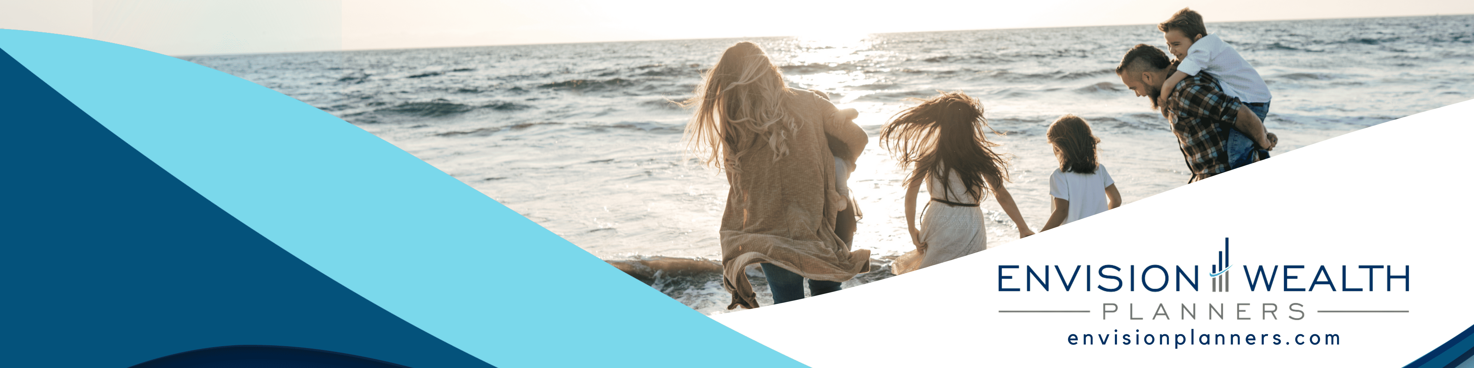 Family fun by the sea: cherishing moments together with a backdrop of golden sunlight on the ocean waves.