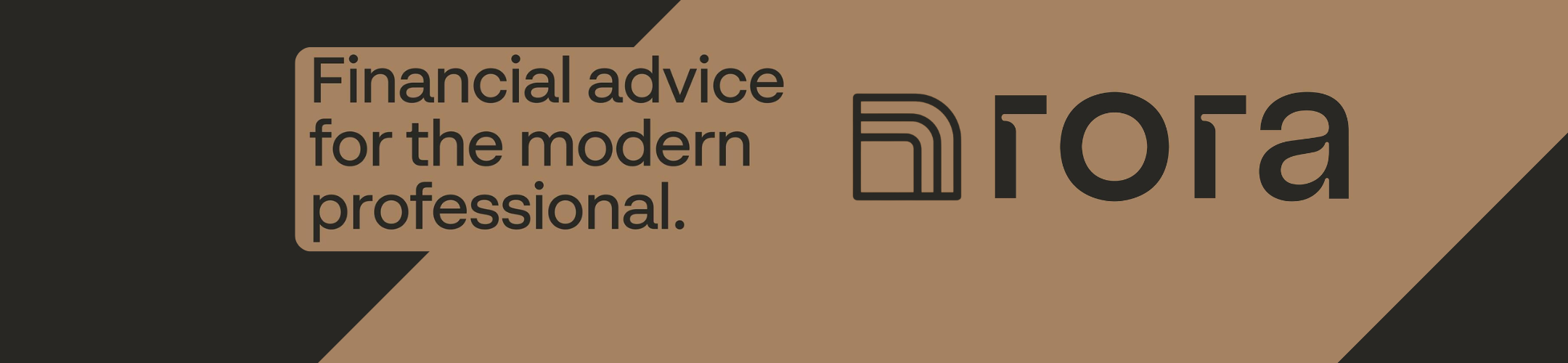 Black text on a tan and black background reads, 