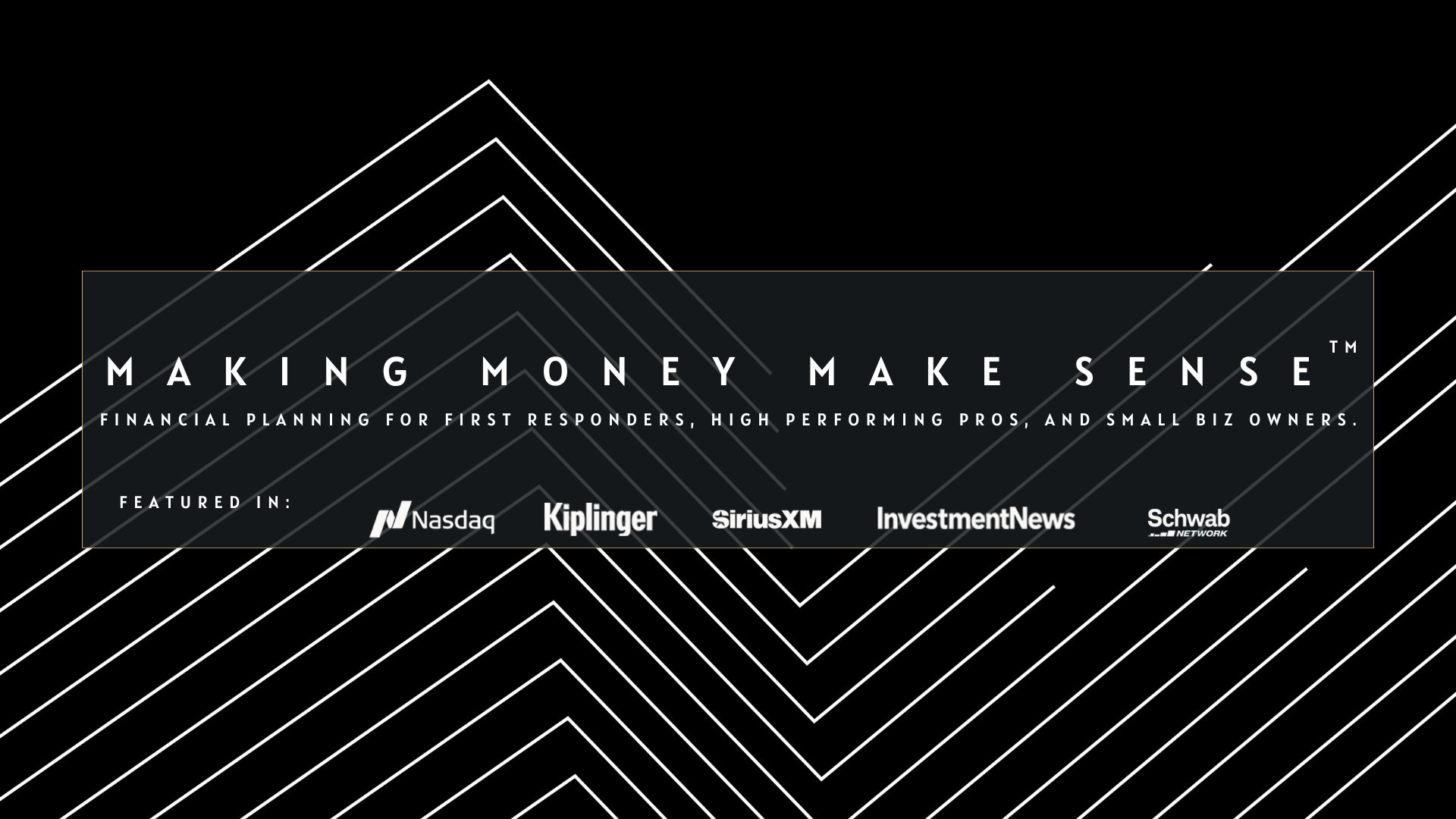 Dark graphic with white geometric lines and text: 