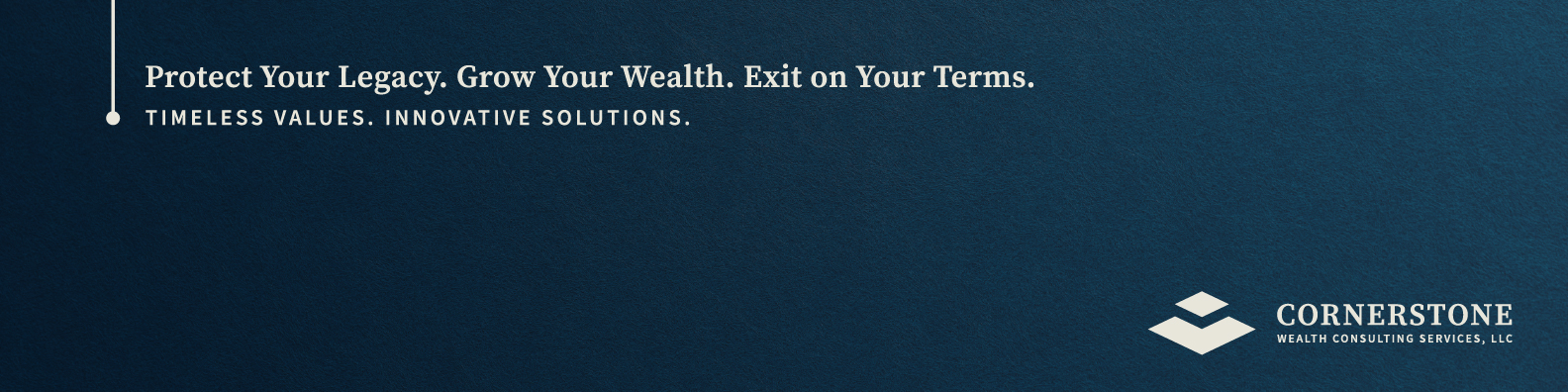 White text on a blue textured background reads, 